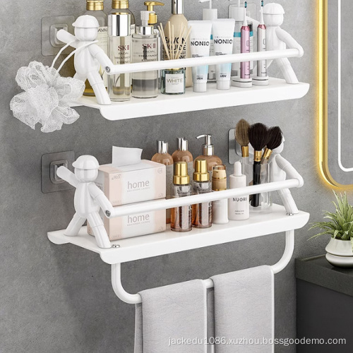 non perforatel household bathroom storage rack towel rack